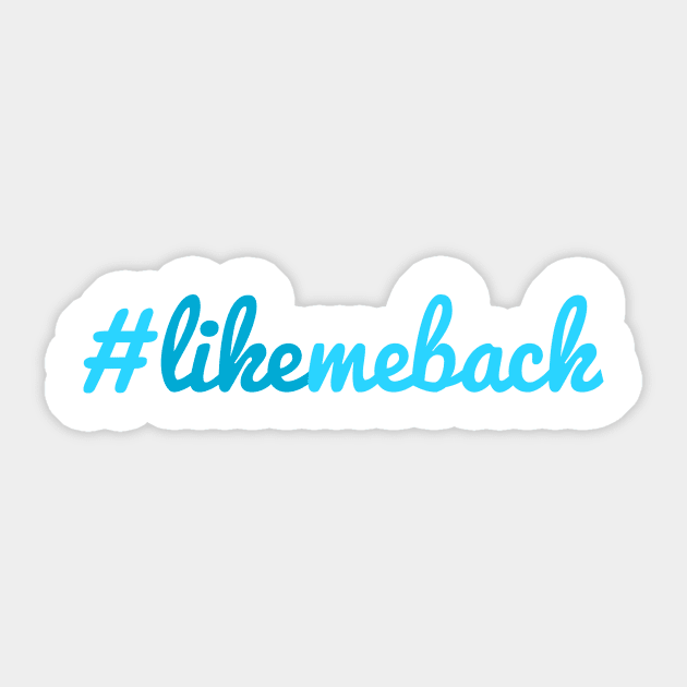 Like me Back Sticker by citypanda